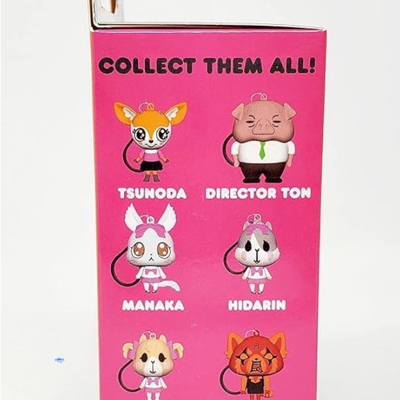 Aggretsuko Series 1 Plush Dangler & Series 2 Chibi in Motion - Picture 4 of 8